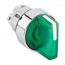 Исполнительный механизм переключателя ХB4 зеленый на 2 положения с фиксацией, с подсветкой с короткой ручкой EKF PROxima XB4BD2FL-G