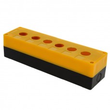 Корпус КП106 пластиковый 6 кнопок желтый EKF PROxima cpb-106-o